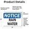 Signmission Rain Water, 7 in W x Rectangle, Vinyl Decal OS-2PACK-NS-D-57-L-17975 - alternate 6